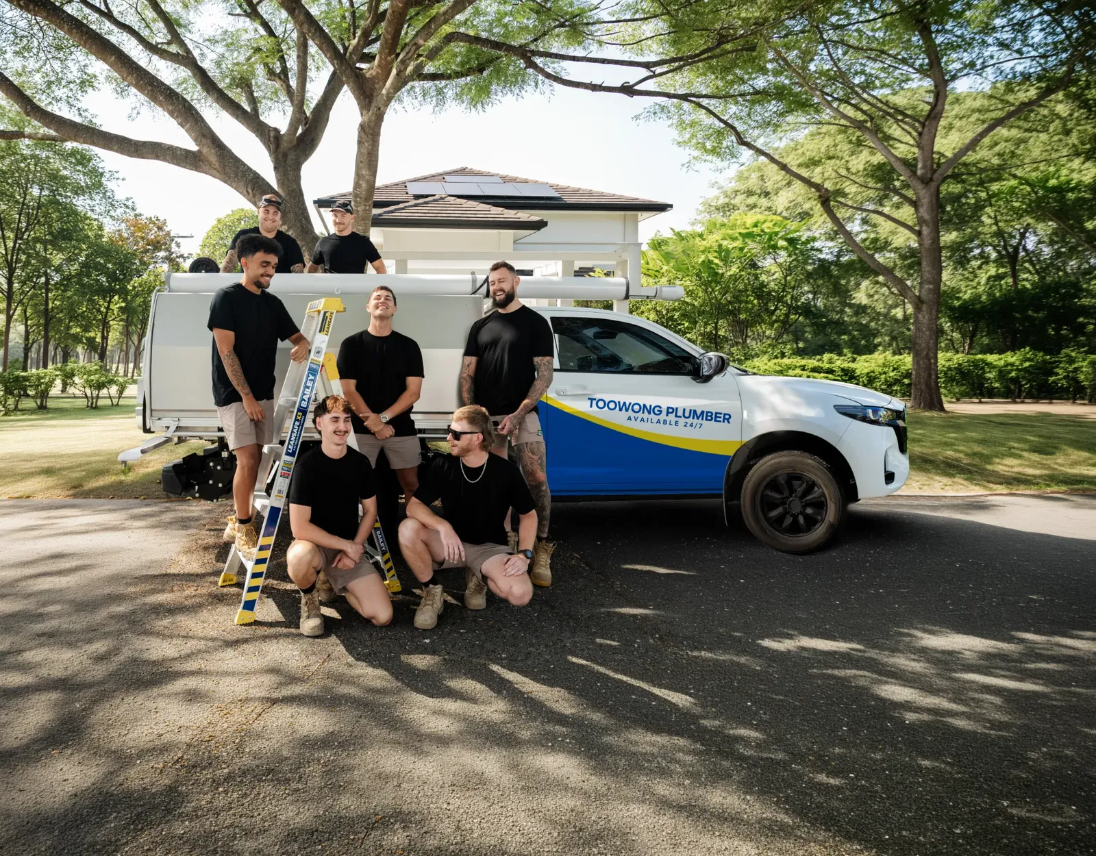 Toowong Plumber ute and team
